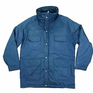 Vintage Woolrich Insulated Parka Coat Jacket Style 33334 Navy Blue Men’s Large